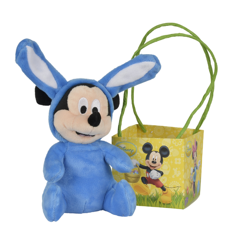  mickey mouse soft toy easter rabbit blue 20 cm 
